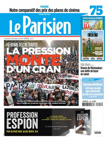 Le Parisien du Vendredi 6 Décembre 2019