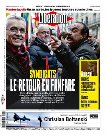 Liberation du Samedi 7 et Dimanche 8 Décembre 2019