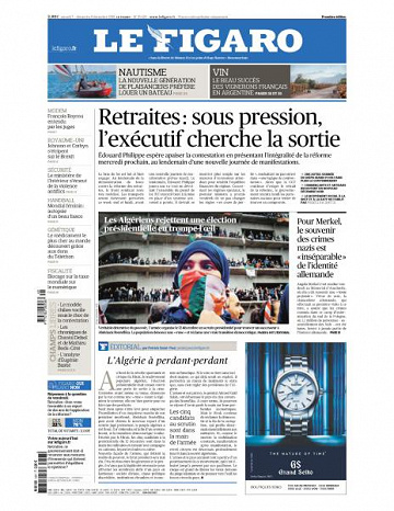 Le Figaro du Samedi 7 et Dimanche 8 Décembre 2019