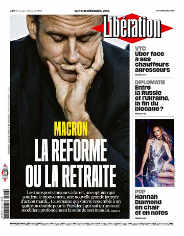 Liberation du Lundi 9 Décembre 2019