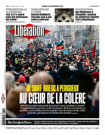 Liberation du Mardi 10 Décembre 2019