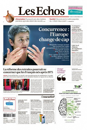 Les Echos du Mardi 10 Décembre 2019