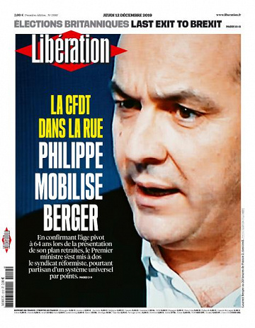 Liberation du Jeudi 12 Décembre 2019