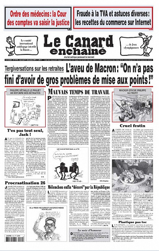 Le Canard enchaîné N°5170 - Mercredi 11 Décembre 2019