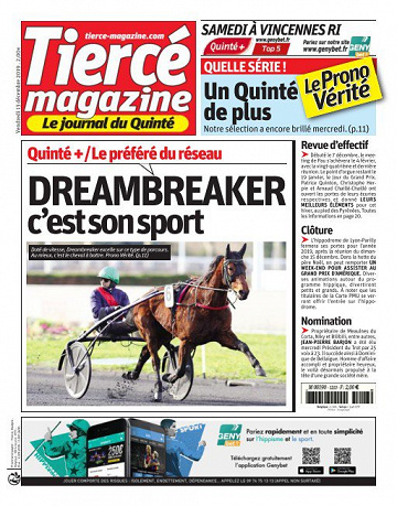 Tiercé Magazine du vendredi 13 décembre 2019