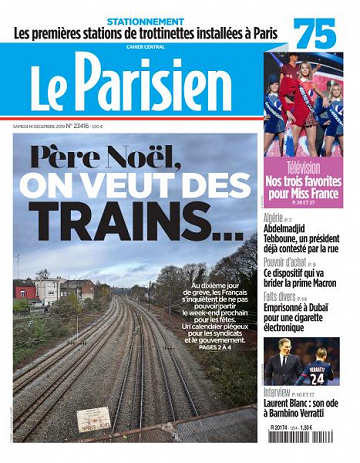 Le Parisien du Samedi 14 Décembre 2019