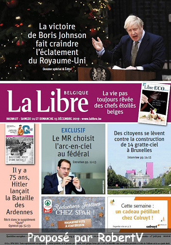La Libre Belgique - Samedi 14 et Dimanche 15 Décembre 2019