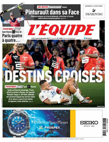 L’equipe du Lundi 16 Décembre 2019