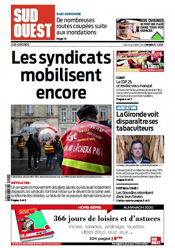 Sud Ouest Sud-Gironde - Lundi 16 Décembre 2019