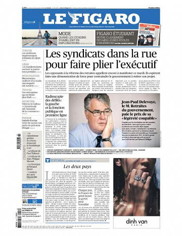 Le Figaro du Mardi 17 Décembre 2019