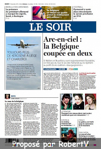 Le Soir - Mardi 17 Décembre 2019