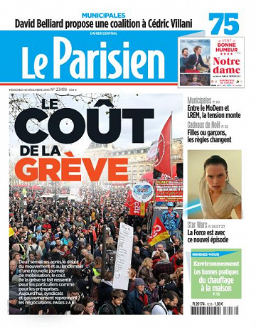 Le Parisien du Mercredi 18 Décembre 2019