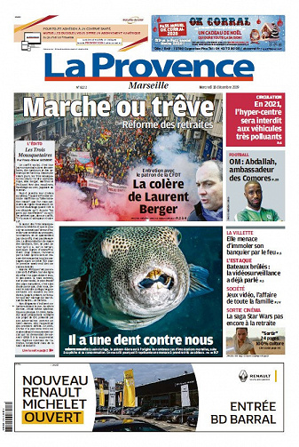 La Provence Marseille - Mercredi 18 Décembre 2019