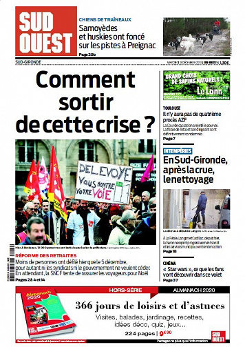 Sud Ouest Sud-Gironde - Mercredi 18 Décembre 2019