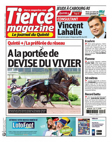 Tiercé Magazine du mercredi 18 décembre2019