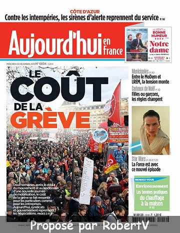 Aujourd’hui en France - Mercredi 18 Décembre 2019