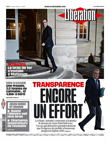 Libération du Jeudi 19 Décembre 2019