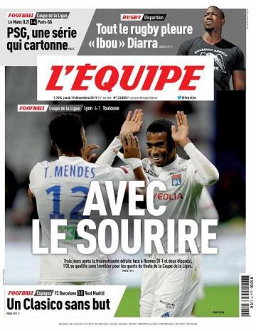 L’equipe du Jeudi 19 Décembre 2019
