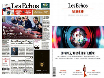 Les Échos + Les Échos Week-End - Vendredi 20 Décembre 2019