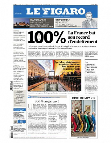 Le Figaro du Samedi 21 et Dimanche 22 Décembre 2019