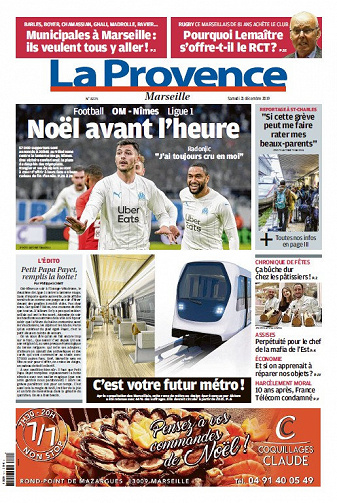 La Provence Marseille - Samedi 21 Décembre 2019
