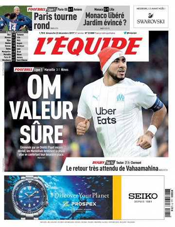 L’equipe du Dimanche 22 Décembre 2019