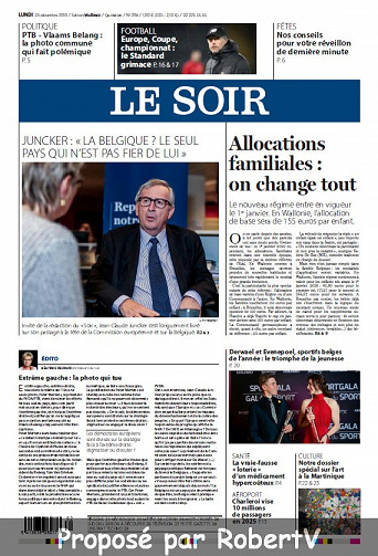 Le Soir - Lundi 23 Décembre 2019
