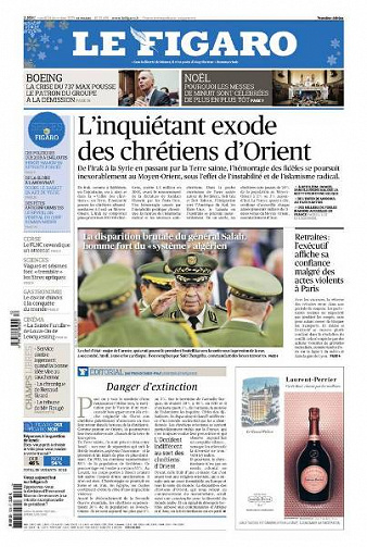 Le Figaro du Mardi 24 Décembre 2019