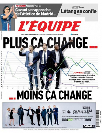 L’equipe du Mardi 24 Décembre 2019