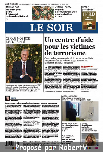 Le Soir - Mardi 24 et Mercredi 25 Décembre 2019