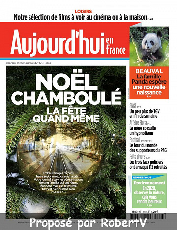 Aujourd’hui en France - Mercredi 25 Décembre 2019