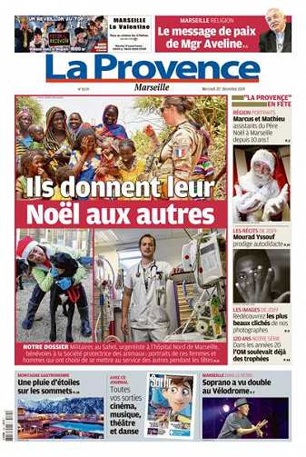 La Provence Marseille du mercredi 25 décembre 2019