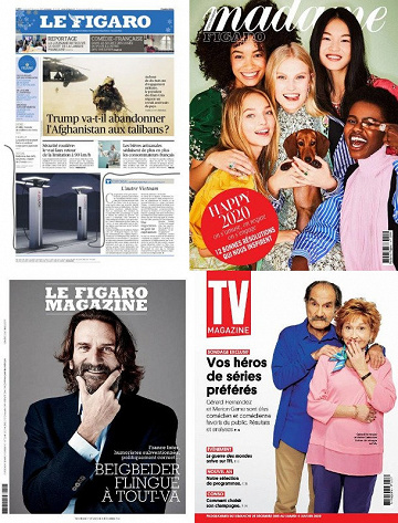 Pack Le Figaro et ses 3 suppléments - Vendredi 27 Décembre 2019