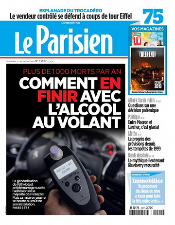 Le Parisien du Vendredi 27 Décembre 2019