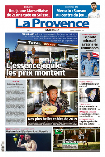 La Provence Marseille du vendredi 27 décembre 2019