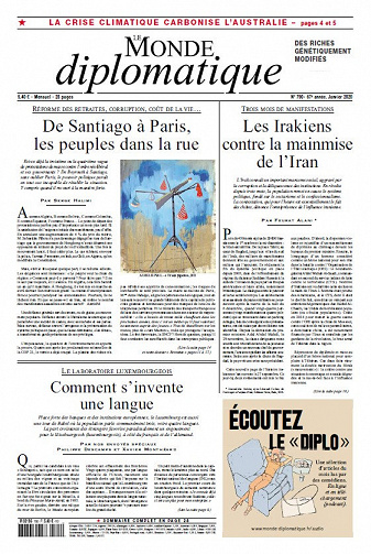Le Monde Diplomatique - Janvier 2020