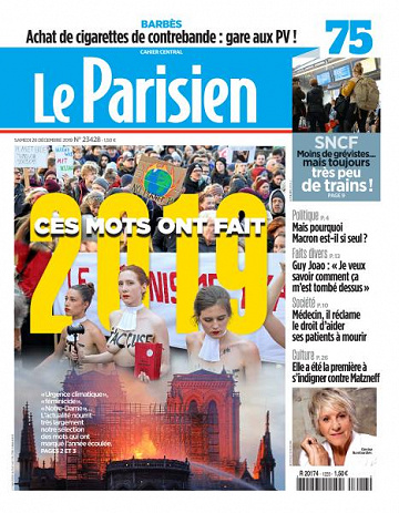 Le Parisien du Samedi 28 Décembre 2019