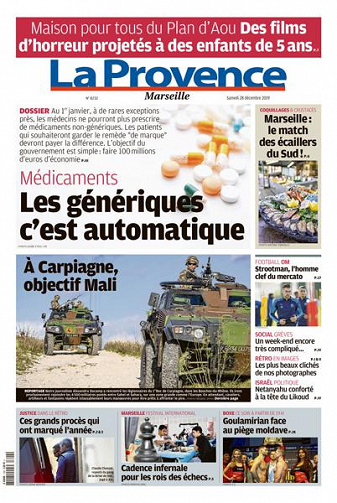 La Provence Marseille du samedi 28 décembre 2019