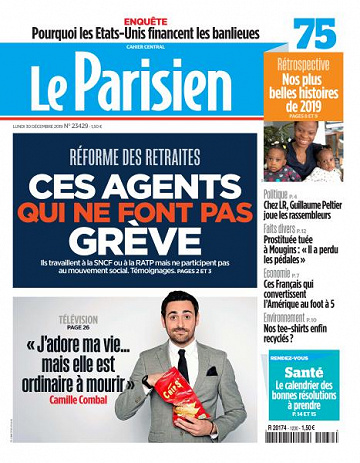 Le Parisien du Lundi 30 Décembre 2019