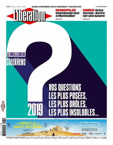 Libération du Mardi 31 Décembre 2019
