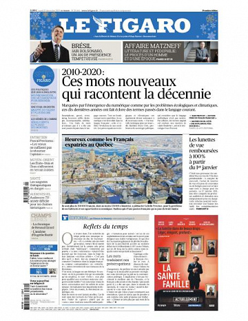 Le Figaro du Mardi 31 Décembre 2019
