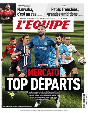 L’equipe du Mardi 31 Décembre 2019