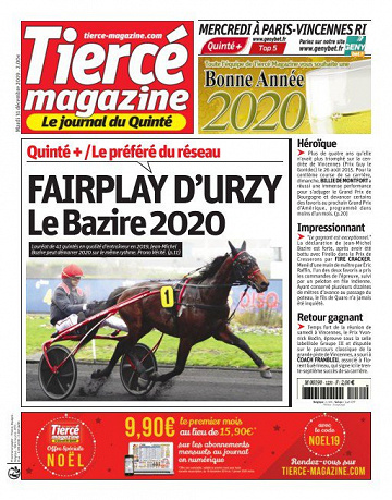 Tiercé Magazine du mardi 31 décembre 2019