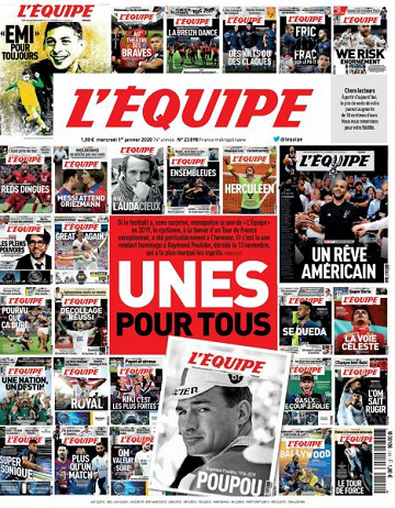L’equipe du Mercredi 1er Janvier 2020