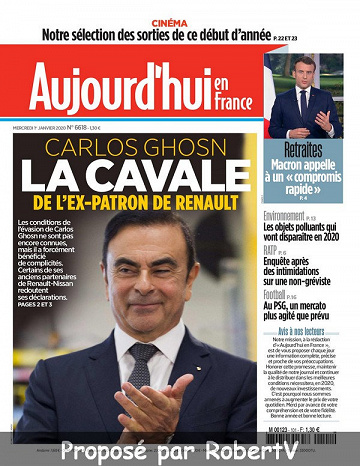 Aujourd’hui en France - Mercredi 1er Janvier 2020