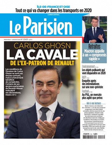 Le Parisien du Mercredi 1er Janvier 2020