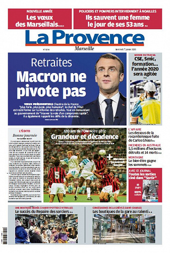 La Provence Marseille - Mercredi 1er Janvier 2020