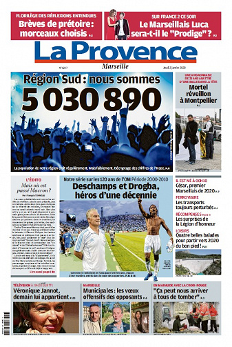 La Provence Marseille - Jeudi 2 Janvier 2020