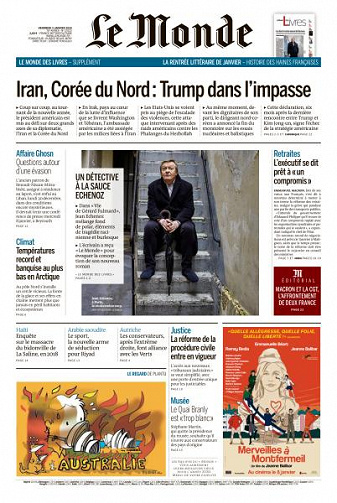 Le Monde du Vendredi 3 Janvier 2020