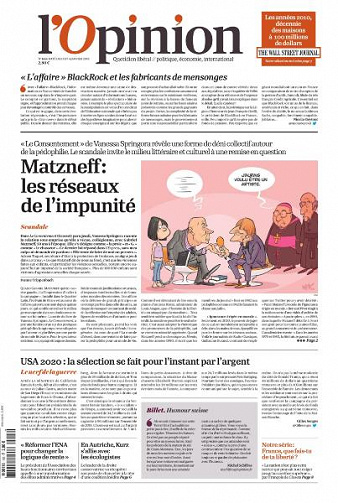 L’Opinion - 3-4 Janvier 2020